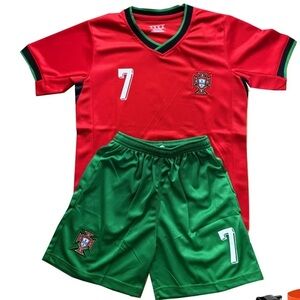 Cristiano Ronaldo #7 Portugal National Team Youth Soccer Kit